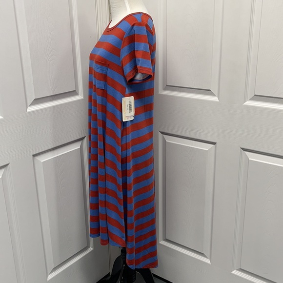 LuLaRoe New XS Striped Carly Dress Extra Small NWT - Picture 3 of 9